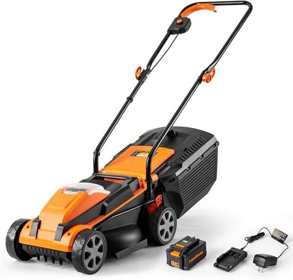 24V Lithium-Ion Electric Lawn Mowers Portable Battery Electric Lawn Mowers Cordless Self-propelled Lawn Mowers Electric Lawn Mowers with Bagging Machines