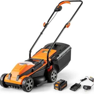 24V Lithium-Ion Electric Lawn Mowers Portable Battery Electric Lawn Mowers Cordless Self-propelled Lawn Mowers Electric Lawn Mowers with Bagging Machines