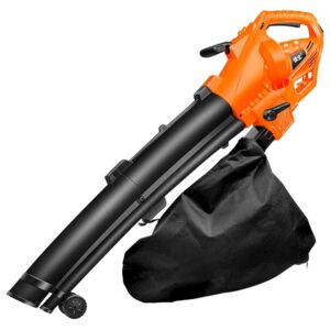 3000W Electric Garden Blower, 5-Speed Cordless Leaf Blower Vacuum & Shredder for Lawn, Yard, Snow Cleaning, 35L Storage Bag, Up to 300km/h Wind Speed
