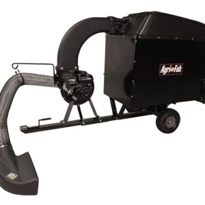 Agri-Fab 45-0631 Large Capacity 32 CU FT Hard Top Mow- N-Vac, Tow Behind Lawn Vacuum, Leaf Vacuum, Gas Powered, Easy Foot Pedal Dumping