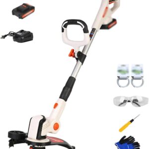 Battery Grass,Small Lawn Mower for Household Use, Outdoor Rechargeable Lawn Mower, 20V/2.0 Ah Lithium Battery, 9000±10% RPM, Garden, Farm Essential Eq