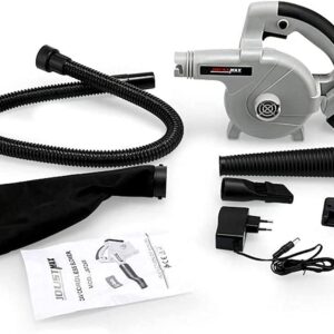 Convenient Cordless Blower, 2-in-1 Electric Leaf Blower and Vacuum Cleaner for Clean Pet Hair, Cars, Furniture, Workshops, Various Corners, Etc (Color : Battery*2, Size : 4.0AH)...