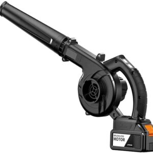 Cordless air Blower, Leaf Blower and Vacuum,Electric Blower for House, Garden, Garage and Auto, Battery2 (Battery1) ()