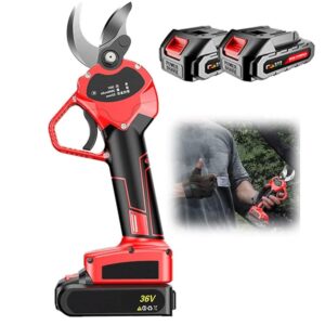 Cordless Electric Pruning Shears with 1.6 Inch Cutting Diameter Power Pruner Rechargeable, Electric Pruners for Tree Branch Flowering Bushes