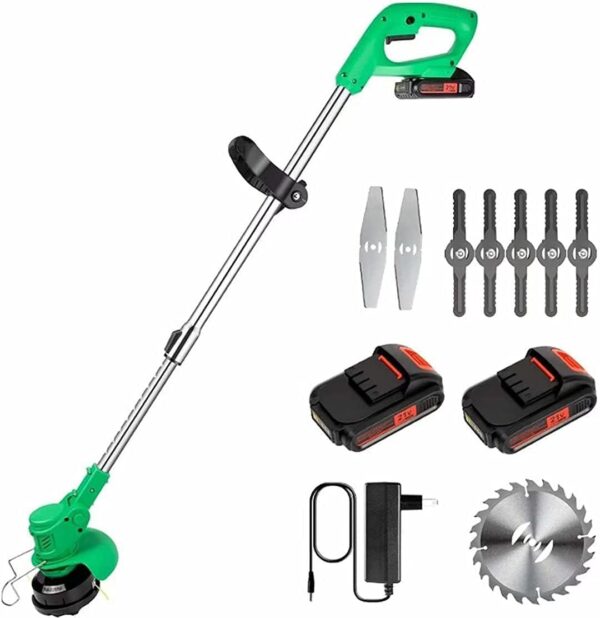 Cordless Grass Strimmer 36V Lithium Battery Cordless Weed Electric Lawn Mower Push-Type Electric Gardening Tool Lawn Mower