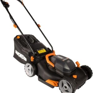 Efficient 40V Cordless 14" Lawn Mower with Dual Batteries & Charger