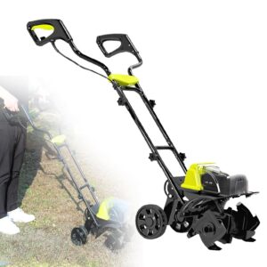 Electric Cultivator, Electric Garden Rotary Machine, Cordless Cultivator, Powerful Soil Cultivator, 36Cm Working Width, 18Cm Working Depth, for Lawn Garden