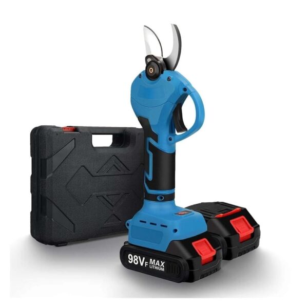 Electric Pruner 1500W Cordless Electric Pruning Shears Rechargeable Tree Branch Pruner 30mm Garden Clippers Power Tool 2 Battery Quickly Cutting