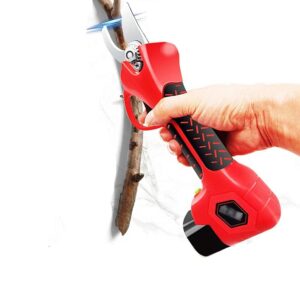 Electric Pruning Shears, Portable Cordless Tree Pruner, 28Mm Adjustable Cutting Diameter,16.8V Powered Tree Branch Pruner, with 2 Rechargeable