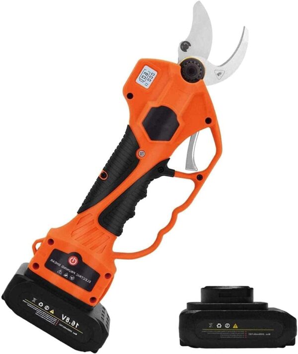 Electric Pruning Shears, Rechargeable 2Ah Battery 16.8V 30Mm 1.2 Inch Diameter, Professional Cordless Tree Branch Cutter Scissors