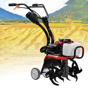 Garden Petrol Tiller Engine Handheld Lawn Soil Cultivator Rotovator Powerful Cordless Powerful Portable Digging