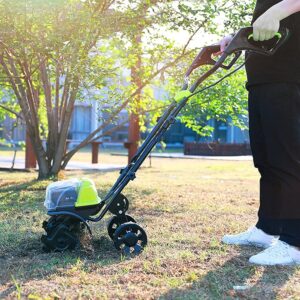Garden Tiller,Electric Tiller Rotavator, 14-Inch 40-Volt Lithium-Ion Cordless Electric Tiller/Cultivator, 4Ah Battery & Charger Included, Electric Hoe for Garden Lawn, Soil Looseni