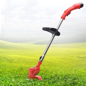 Handheld Lawn Mower Garden Weeder Machine, Cordless Grass Trimmer, Easy Grass Cut Electric Strimmer, 0-30CM Adjustable Range