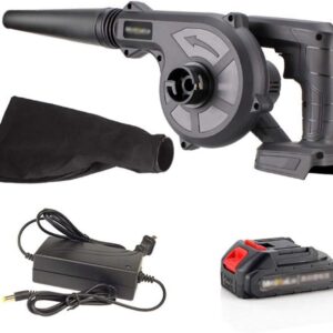 Mini Cordless Leaf Blower and Vacuum Shredder 2-in-1 Garden Blower with Collection Bag Battery1 58000h (Battery2 78000h+kit) (Battery*2 58000h)