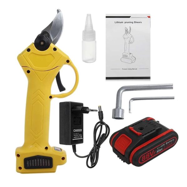 Power Pruner 88VF Cordless Electric Pruning Shears Secateur Pruner Electric Tree Branches Cutter Fruit Tree Bonsai Pruning 30MM Max Cutter