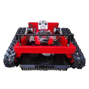 Robotuf Remote Control Lawn Mower Cordless 7.5HP Robotic Grass Cutter Self Propelled Crawler Home, Garden and Agricultural Use (Kohler Engine, Black)