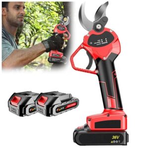 Tree Branch Power Pruner, Cordless Electric Pruning Shears 40Mm Cutting Diameter, Portable Electric Secateurs for Bushes Garden Fruit Tree