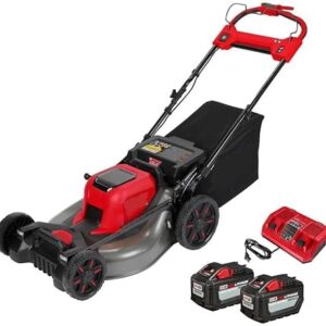 Walk-Behind Lawn Mower, Electric Lawn Mower, Lawn Mower for Milwaukee 2823-22HD M18 Fuel 21" Self-Propelled Dual Battery Mower Kit