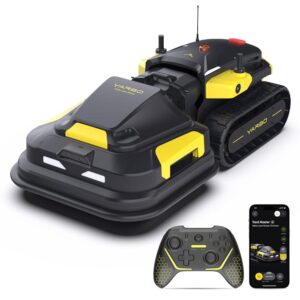 YARBO Robot Lawn Mower, Remote Control Robotic Lawnmower for Large Yard Up to 6 Acres, 70% Steep Slopes, AI Multi-Zone Mapping, RTK GPS, Modular Design, Perimeter Wire Free