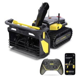 YARBO Robot Snow Blower, 2-Stage Modular Cordless Electric Snowblower with 24" Cleaning Width, 12" Intake Height, 1.5H Fast Charge from 20% to 80%, AI Multi-Zone Mapping & RTK...